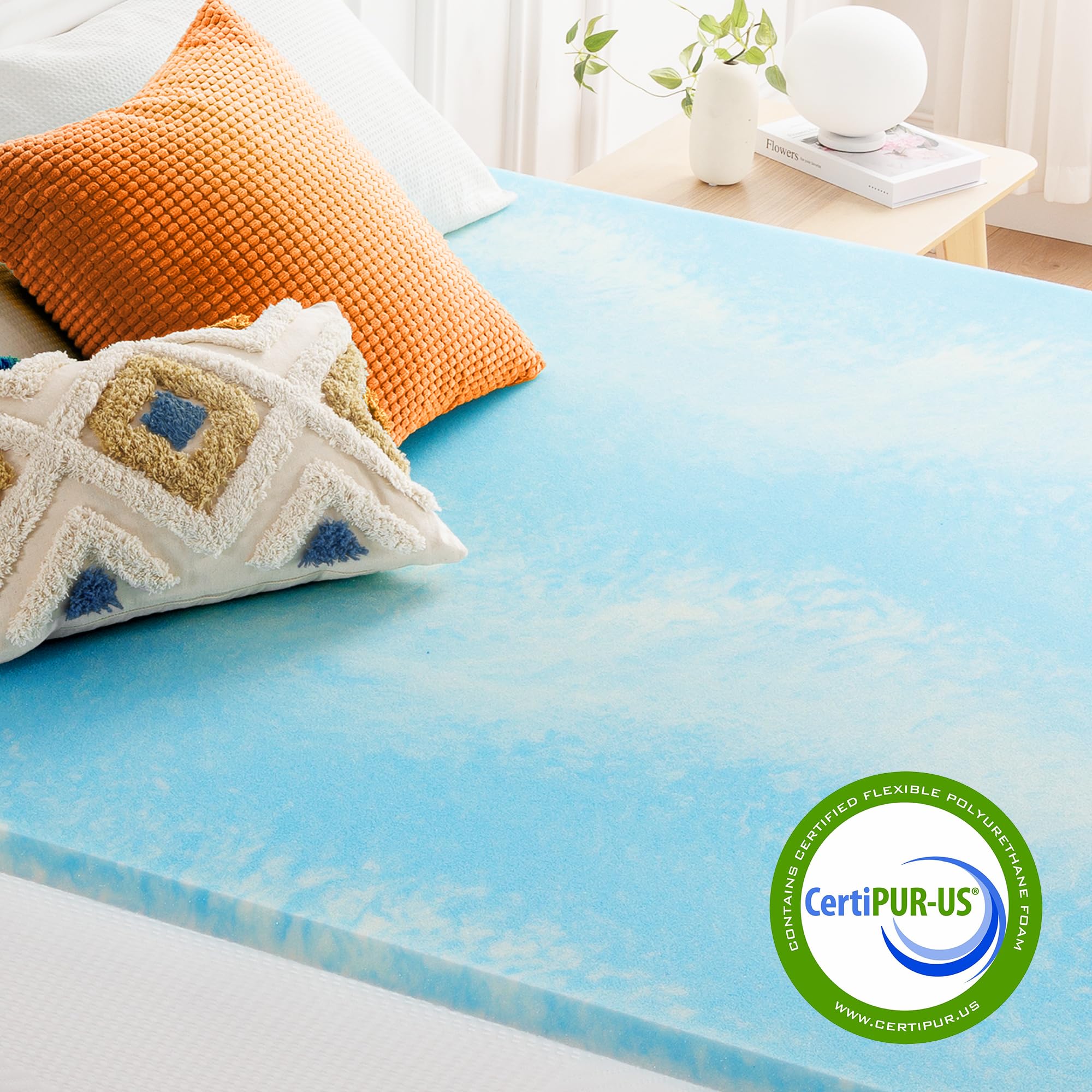 Best Price Mattress gros plan de la texture gel indiquant évacuation de chaleur