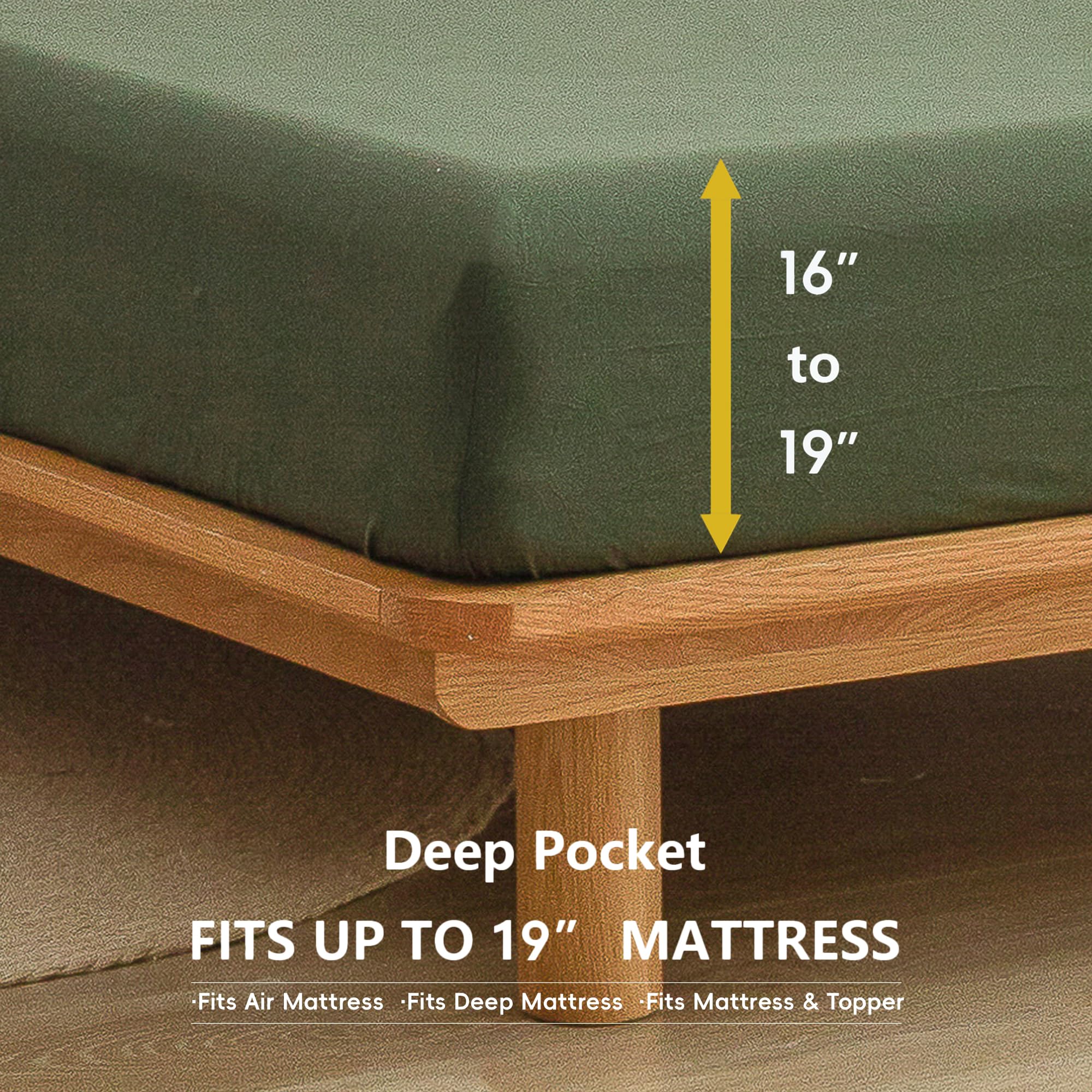 BESTOUCH draps posés près d'un mètre ruban, vérification des dimensions