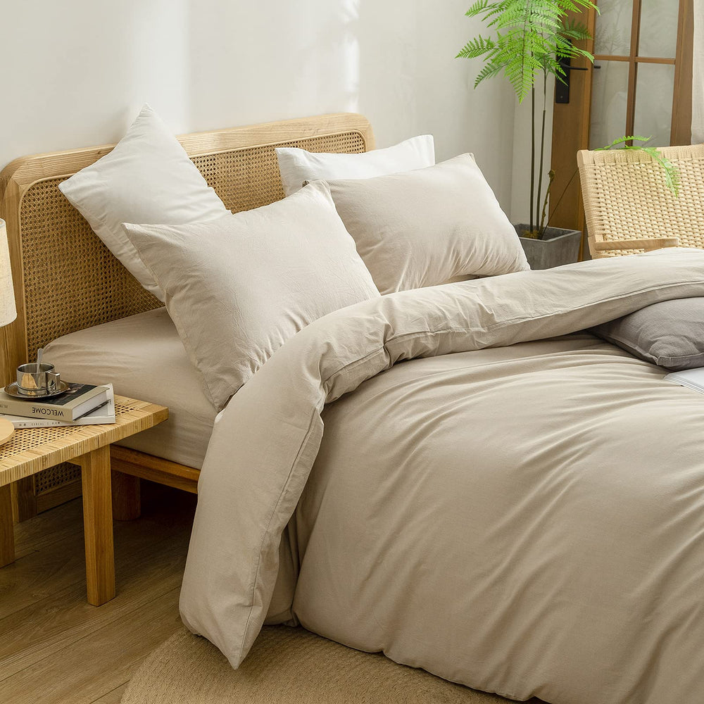 BESTOUCH zoom sur tissu effet lin montrant douceur et texture agréable
