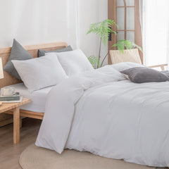 BESTOUCH gros plan texture coton lavé effet lin pour confort
