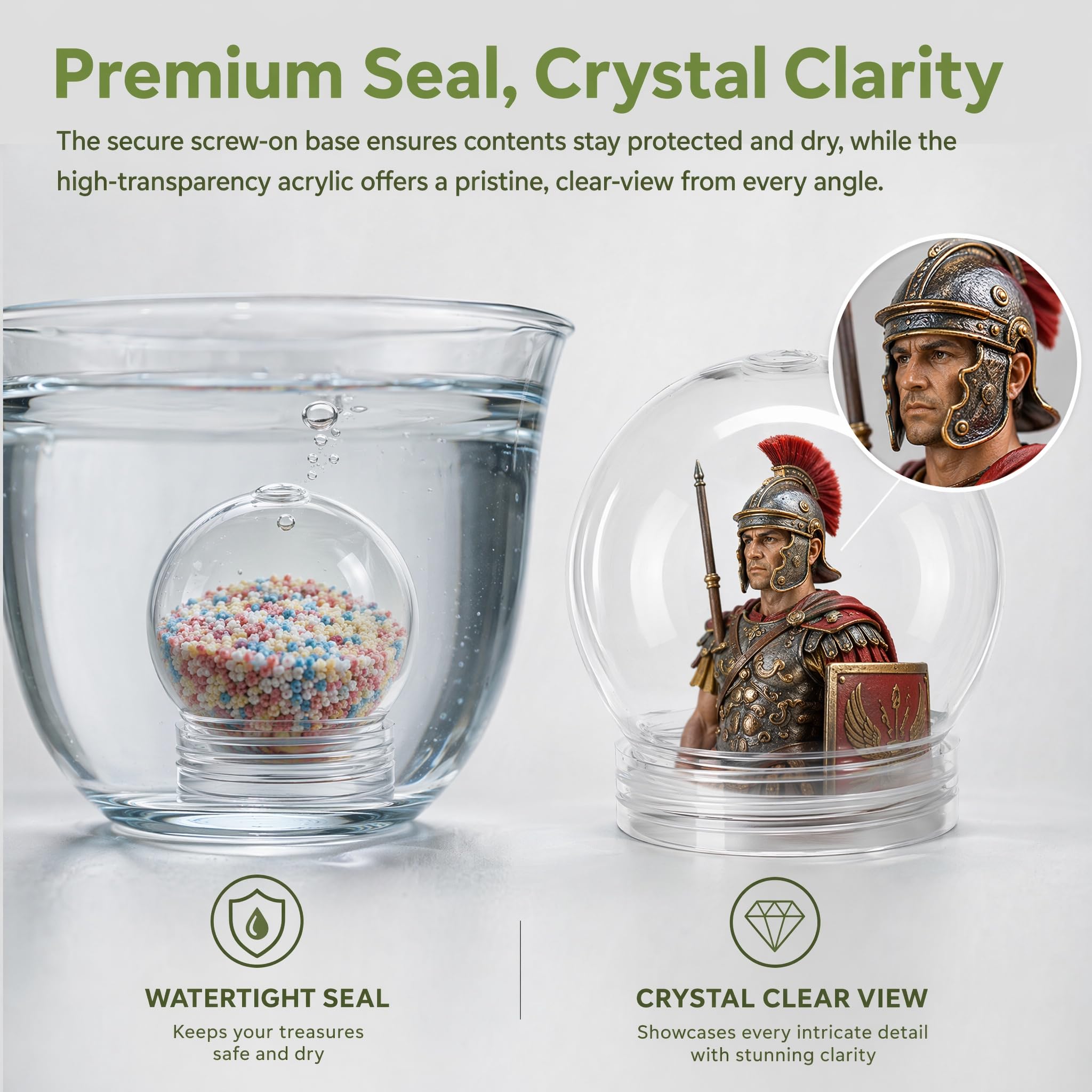 BESTOYARD globe avec insert photo, personnalisation facile et durable