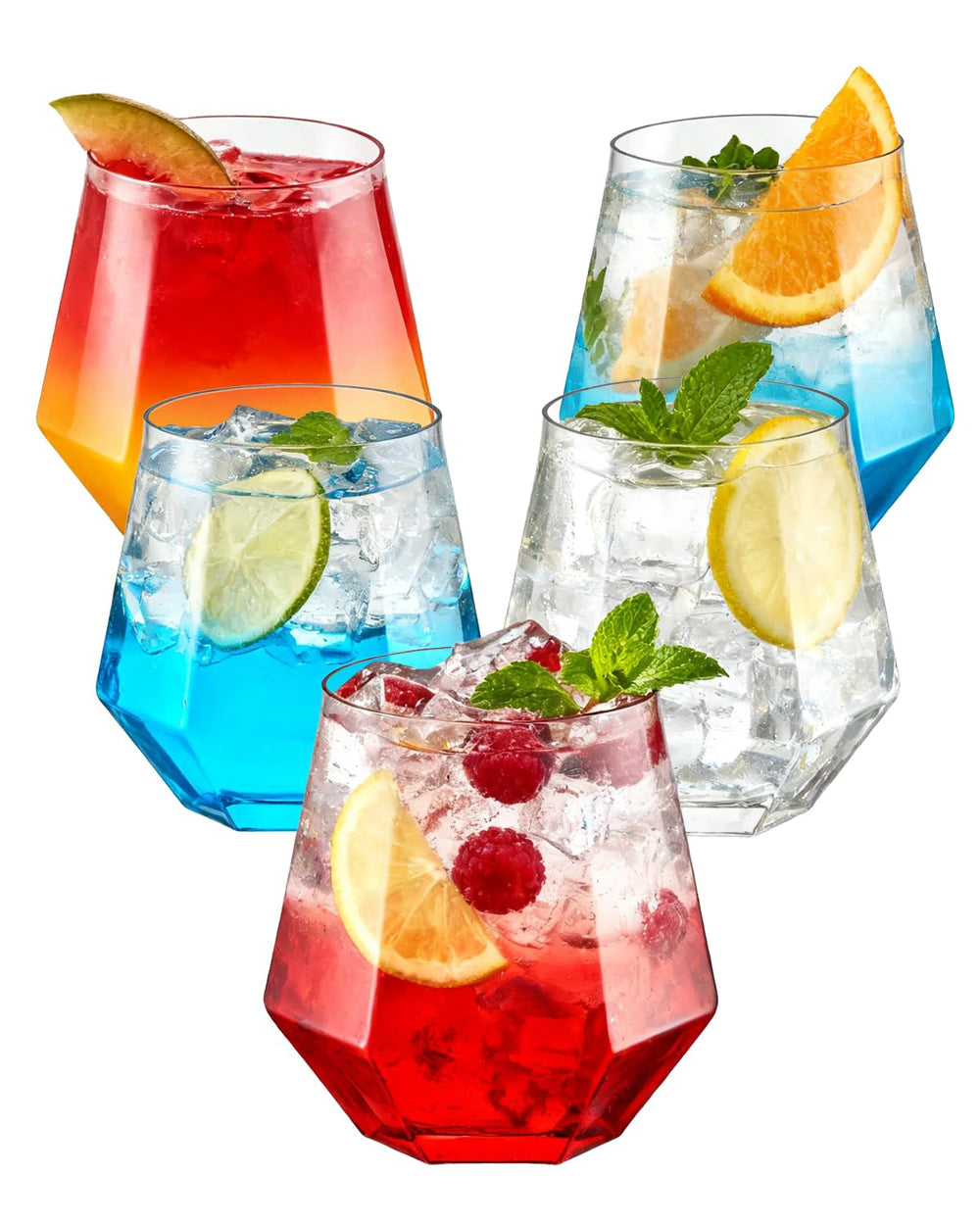BESTSTAR verre face 12 oz transparent élégant et pratique