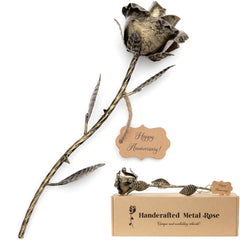 BESZONE rose en bronze face emballage, cadeau élégant et durable