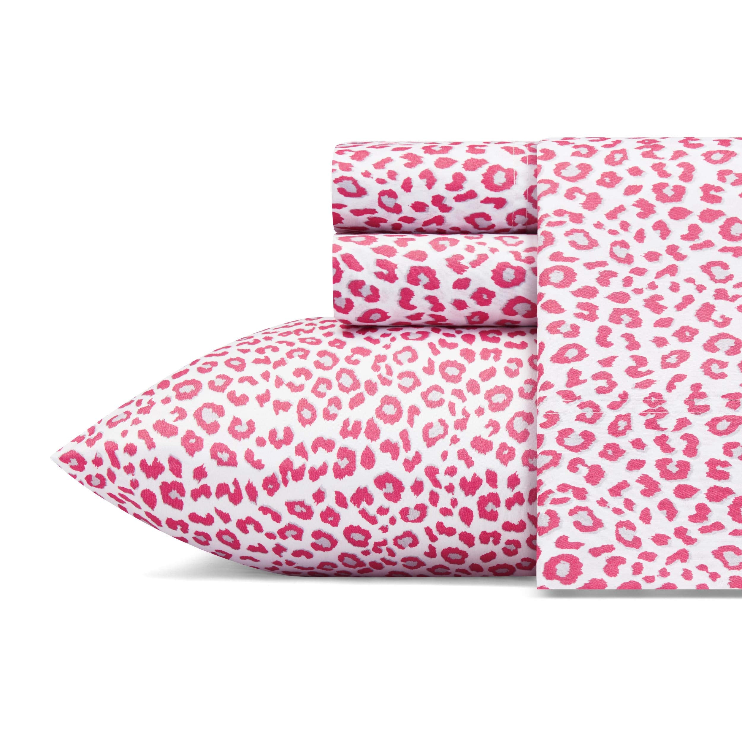 Betsey Johnson face avant du drap avec motif léopard néon et style audacieux