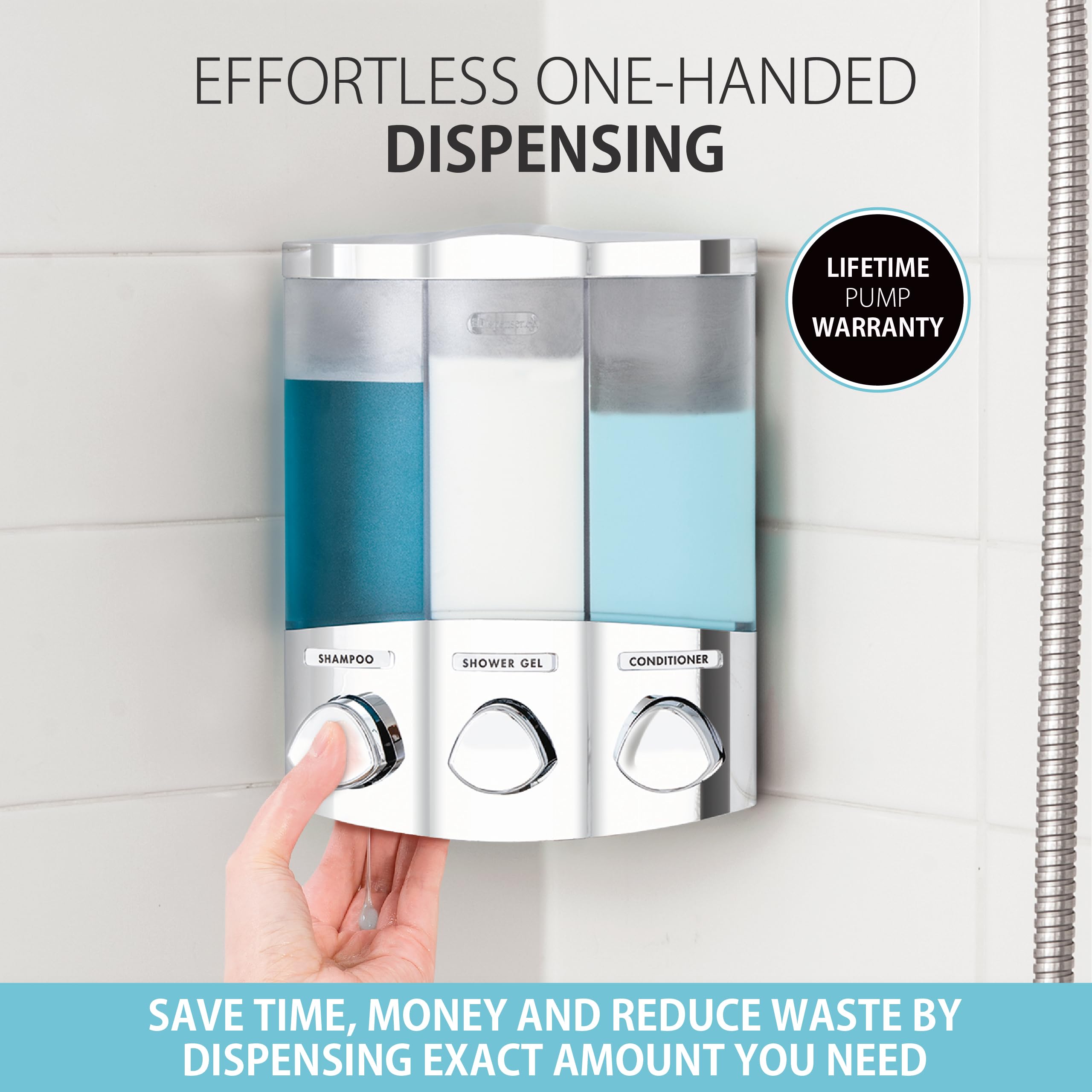 Better Living installation murale sans perçage avec adhésif silicone pour gain de temps