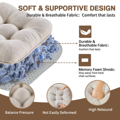 BETU coussin en usage sur chaise de salle à manger augmente le confort
