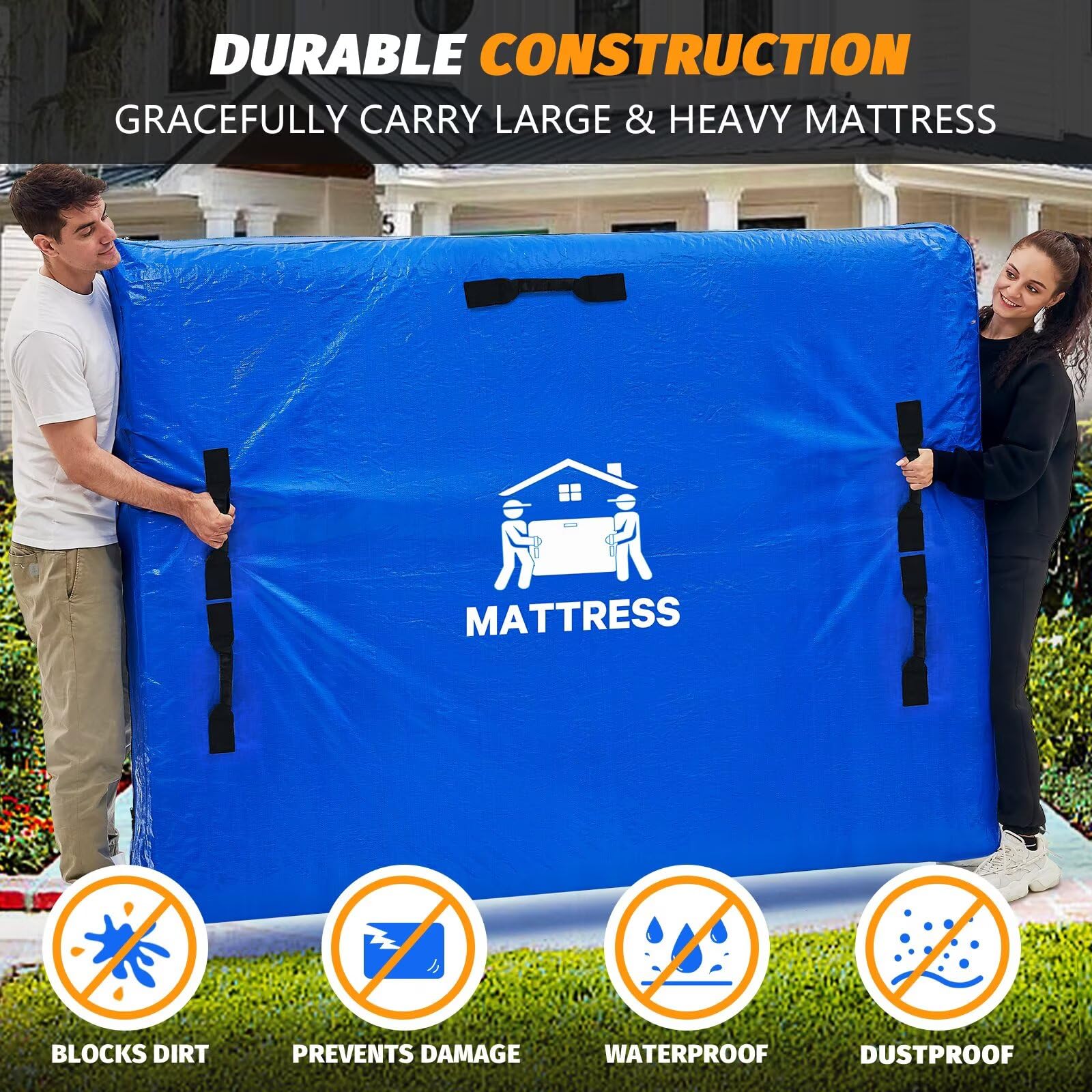 BETU comparaison taille montrant ajustement pour matelas Queen