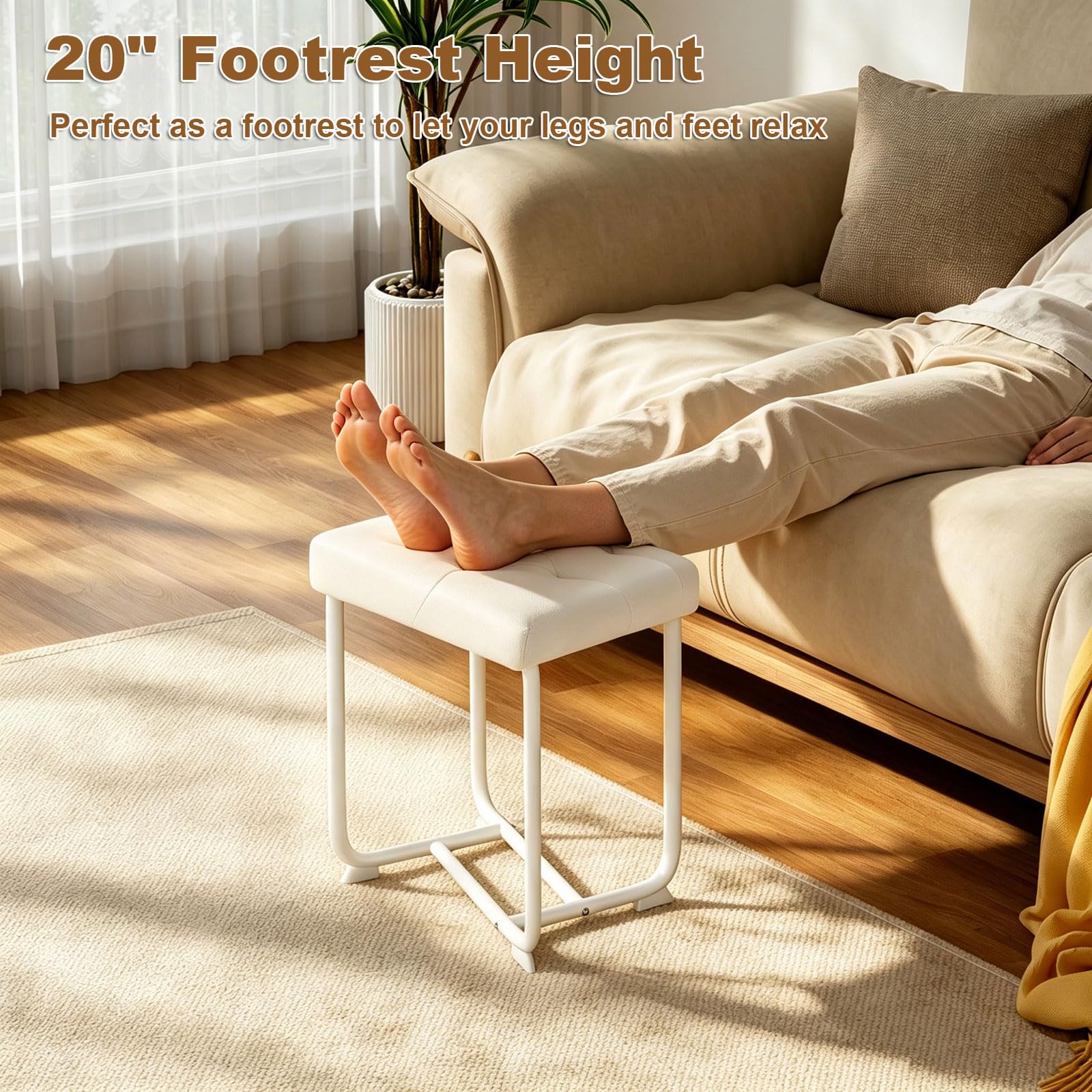 BEWISHOME tabouret utilisé pour maquillage, assise confortable durable