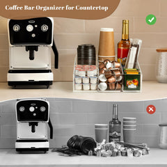 BEYGORM gros plan compartiments pour dosettes et accessoires pratique