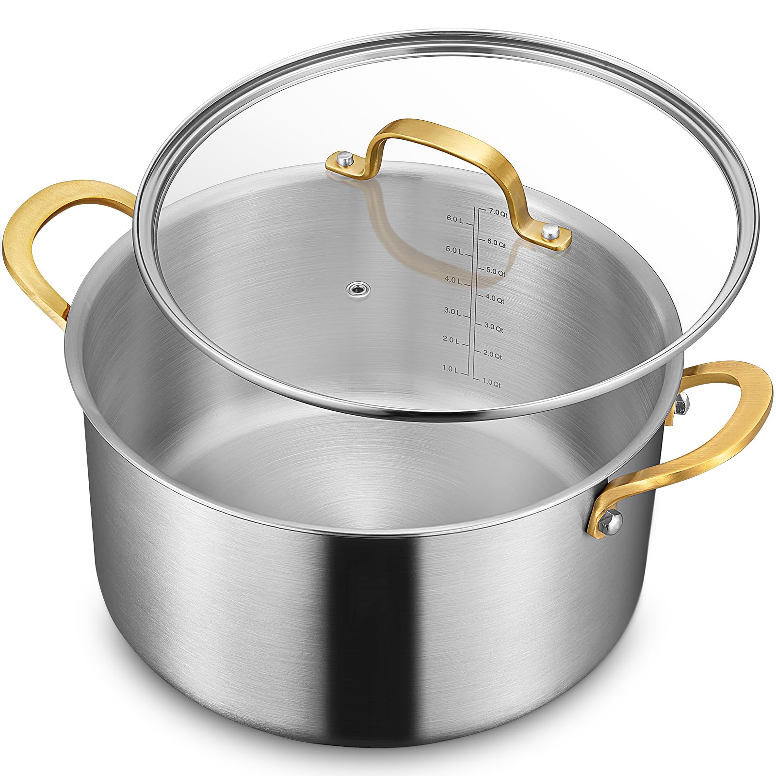 BEZIA marmite 6 QT face avant montrant finition inox et capacité pratique