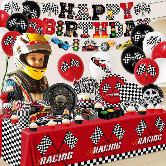 Bezkega assiette race car gros plan motif clair celebrant le thème