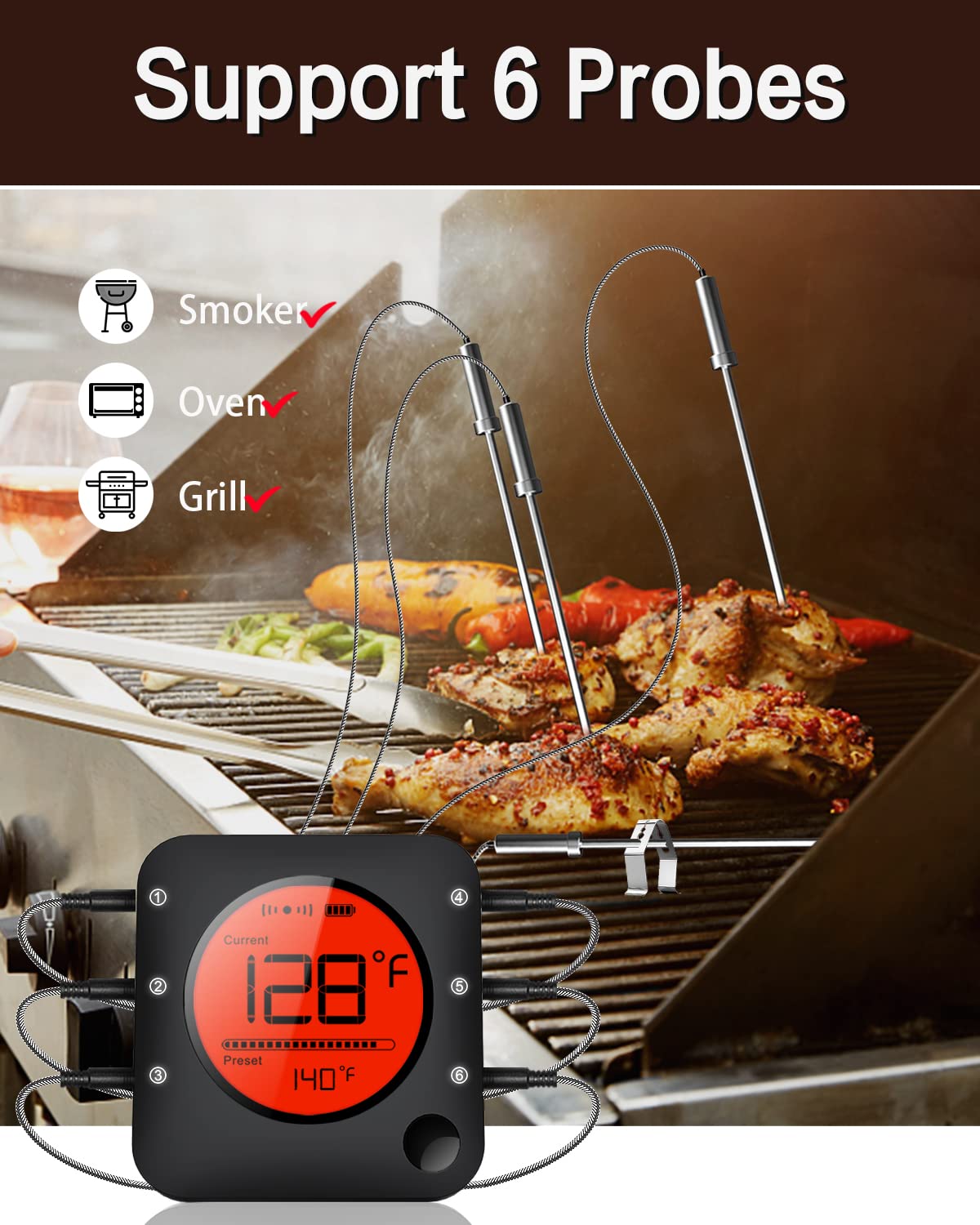BFOUR ensemble accessoires incluant sondes, pinces et manuel pratique