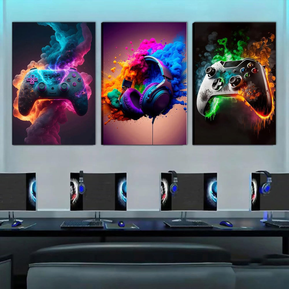 BGFCE triptyque au mur avec éclairage LED intensifie l'effet