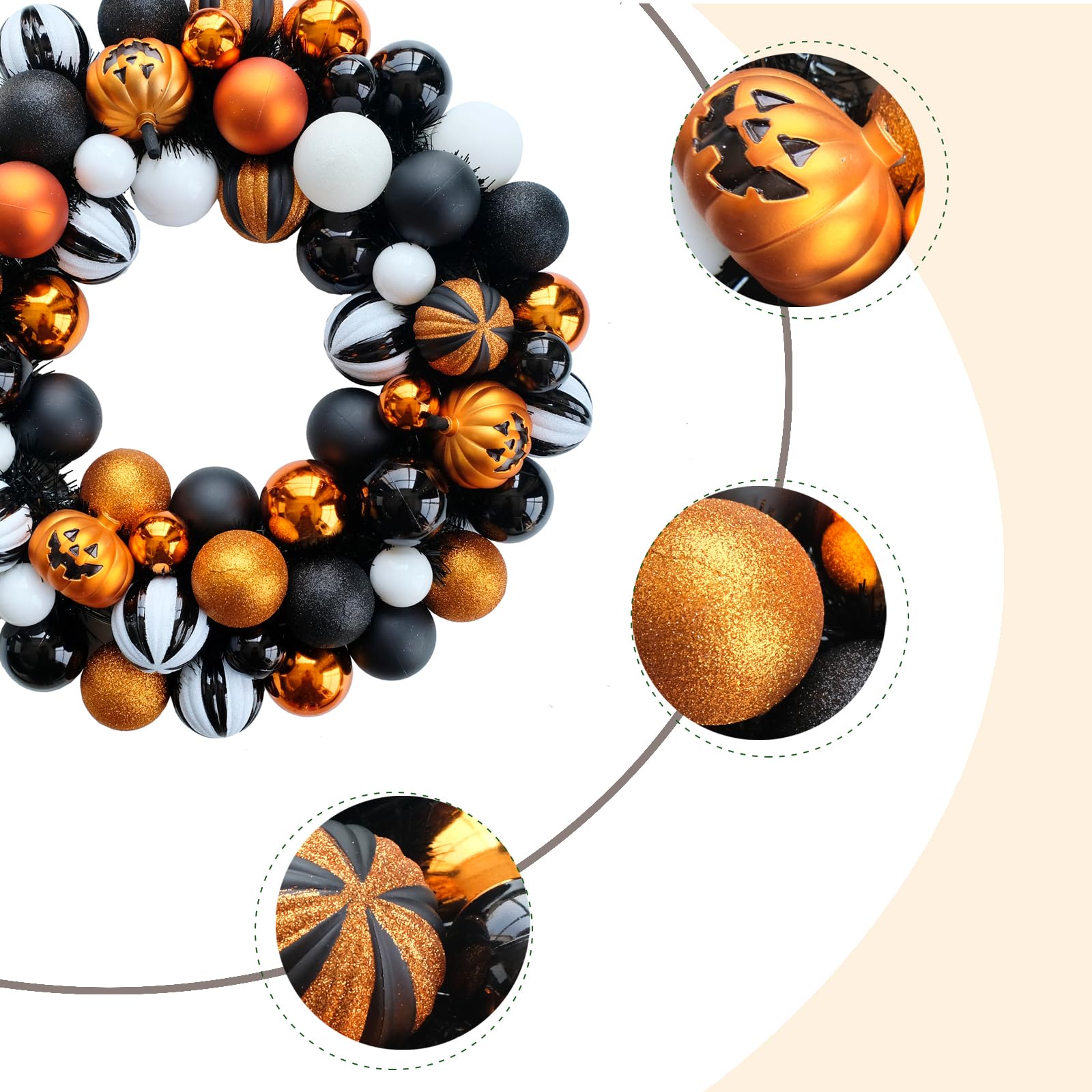 Bibelot gros plan texture des boules, finition durable et élégante