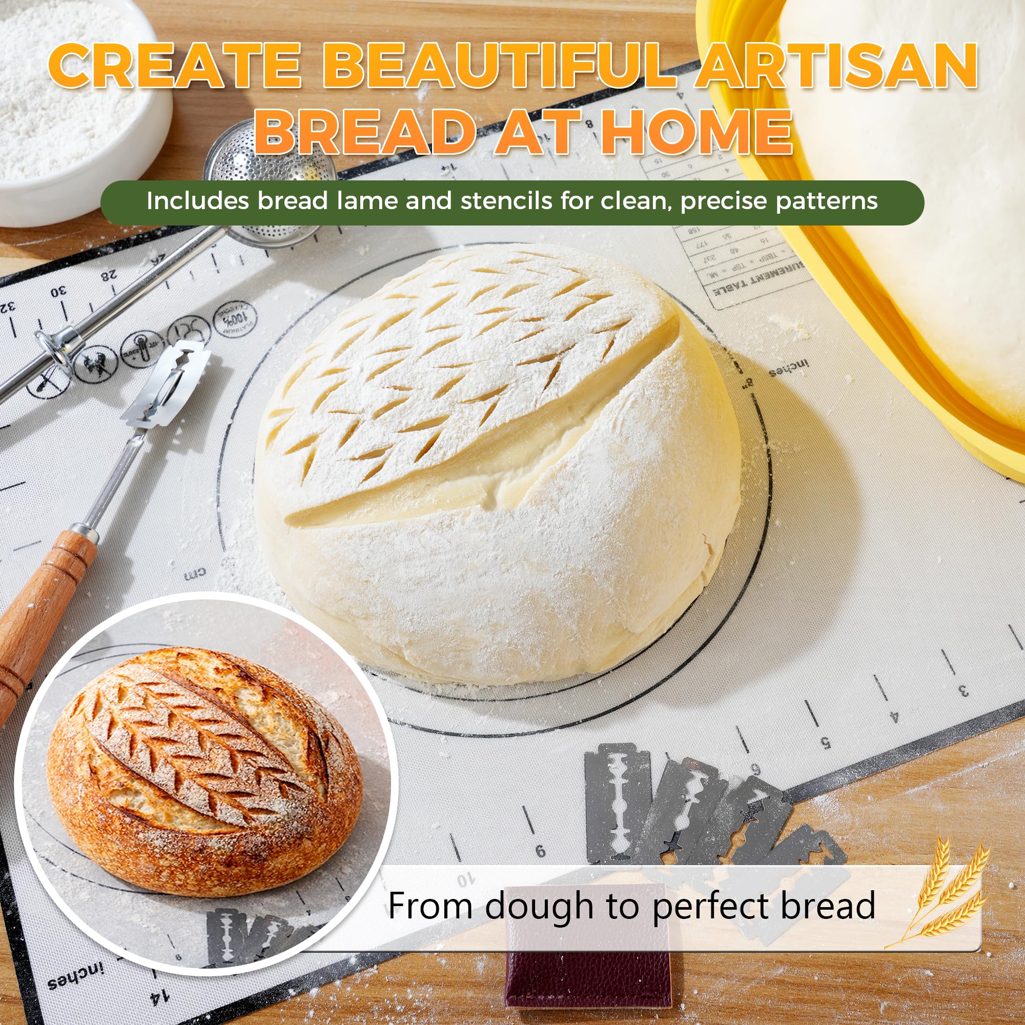 BICRET panier silicone gros plan texture blé pour motif régulier