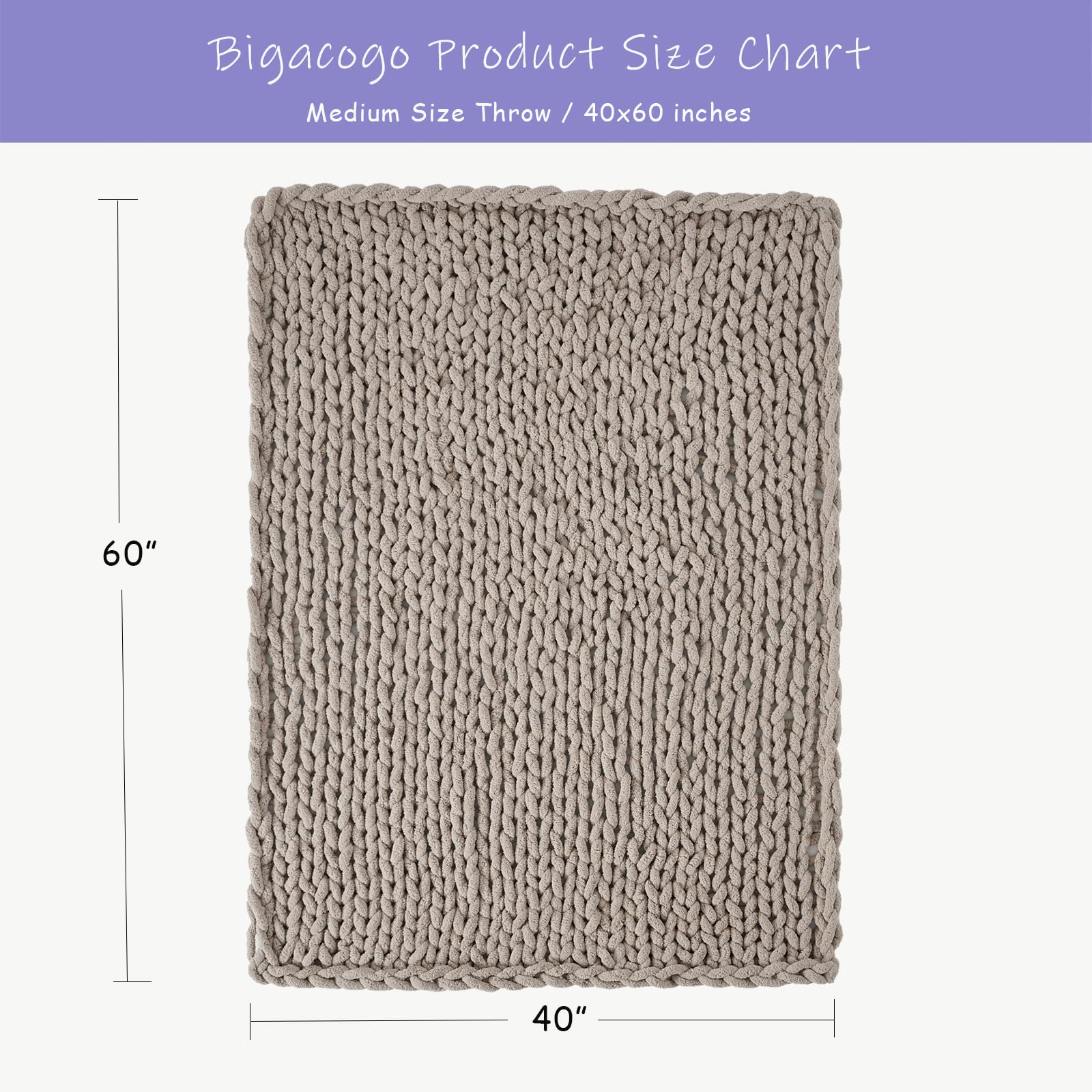 Bigacogo gros plan sur fil chenille montre douceur et confort