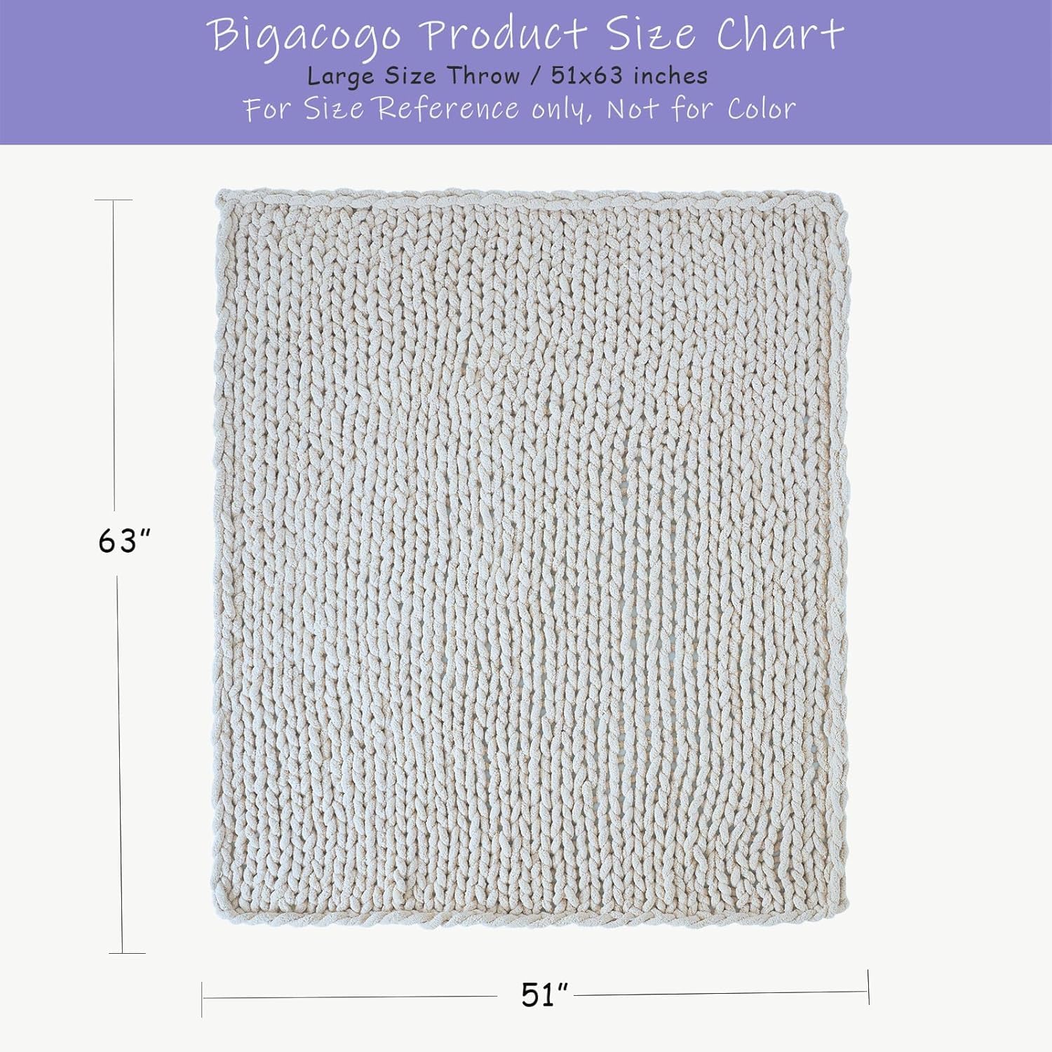 Bigacogo gros plan texture chenille, douceur visible et isolante