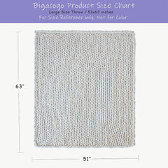 Bigacogo gros plan tricot montrant texture moelleuse