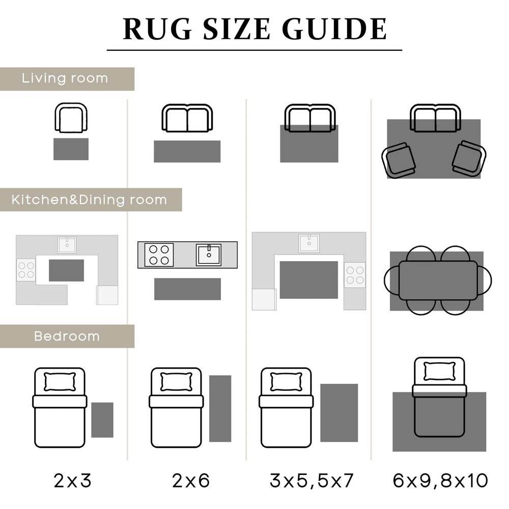 BILEEHOME tapis placé près du chevet apportant chaleur et style à la chambre