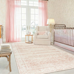 BILEEHOME tapis rose face avant apportant élégance et confort visuel