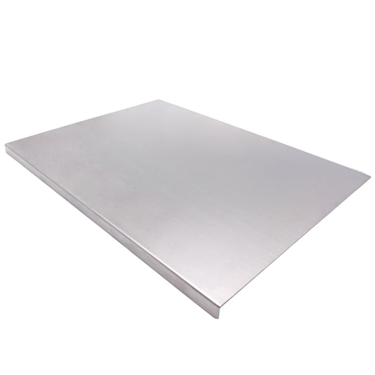 Planche BILLAMB face avant montrant la grande surface inox et sa praticité