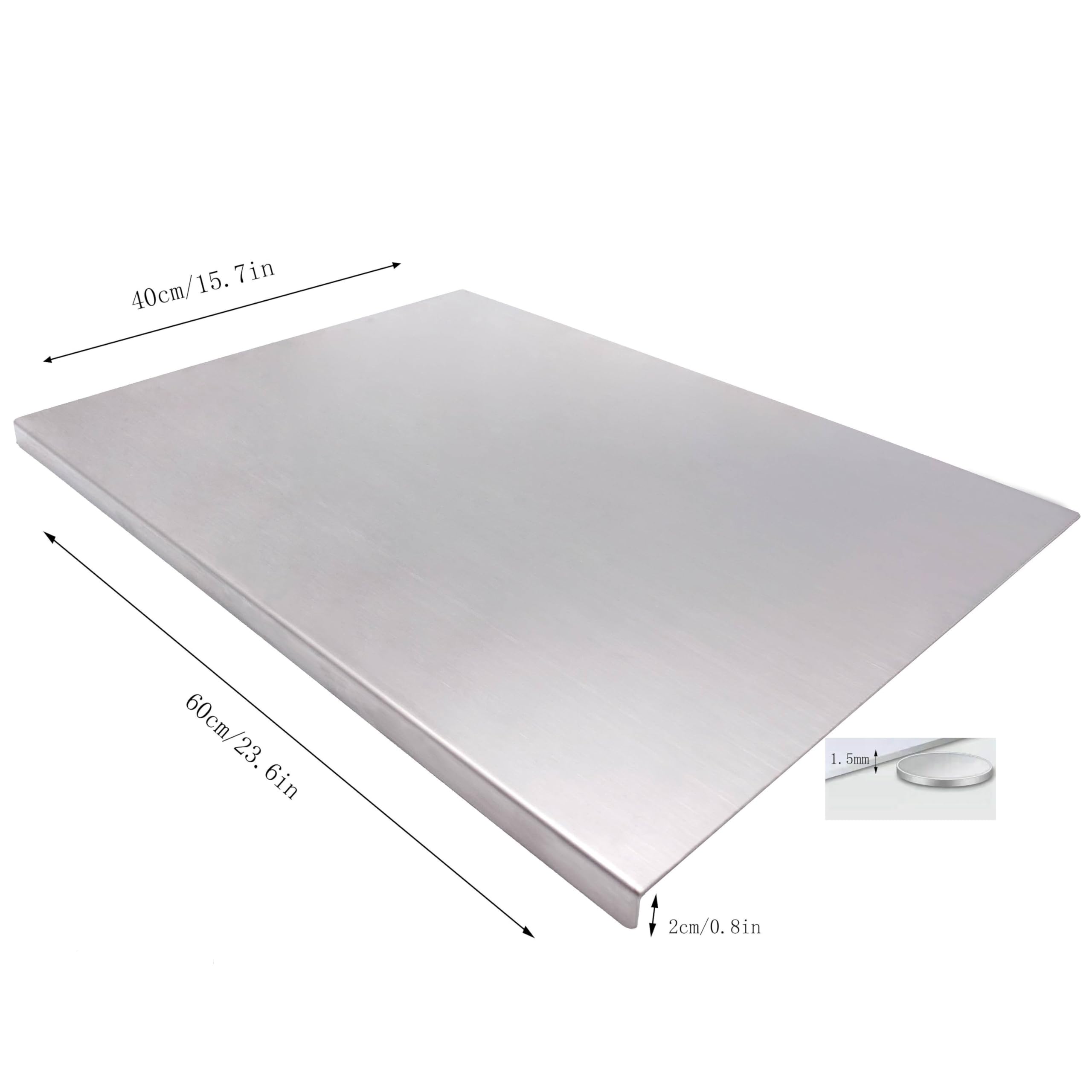 BILLAMB gros plan surface inox lisse pour nettoyage facile
