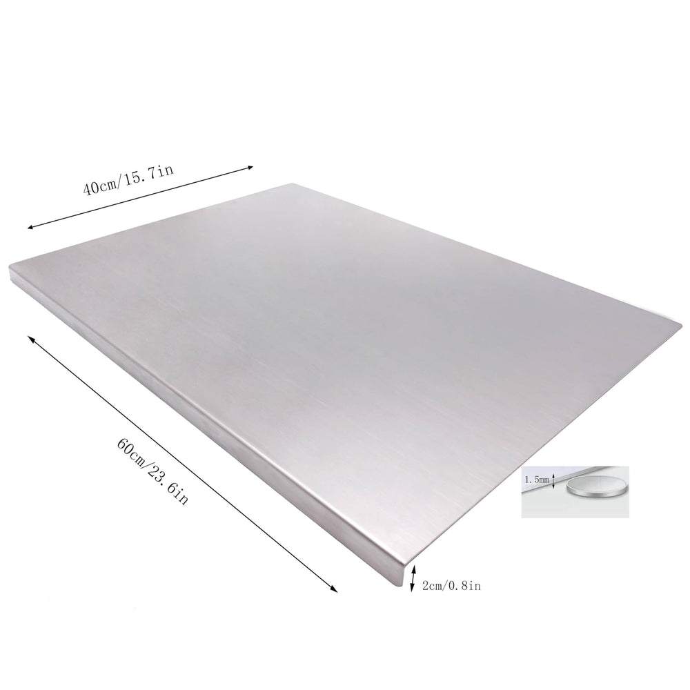 BILLAMB gros plan surface inox lisse pour nettoyage facile