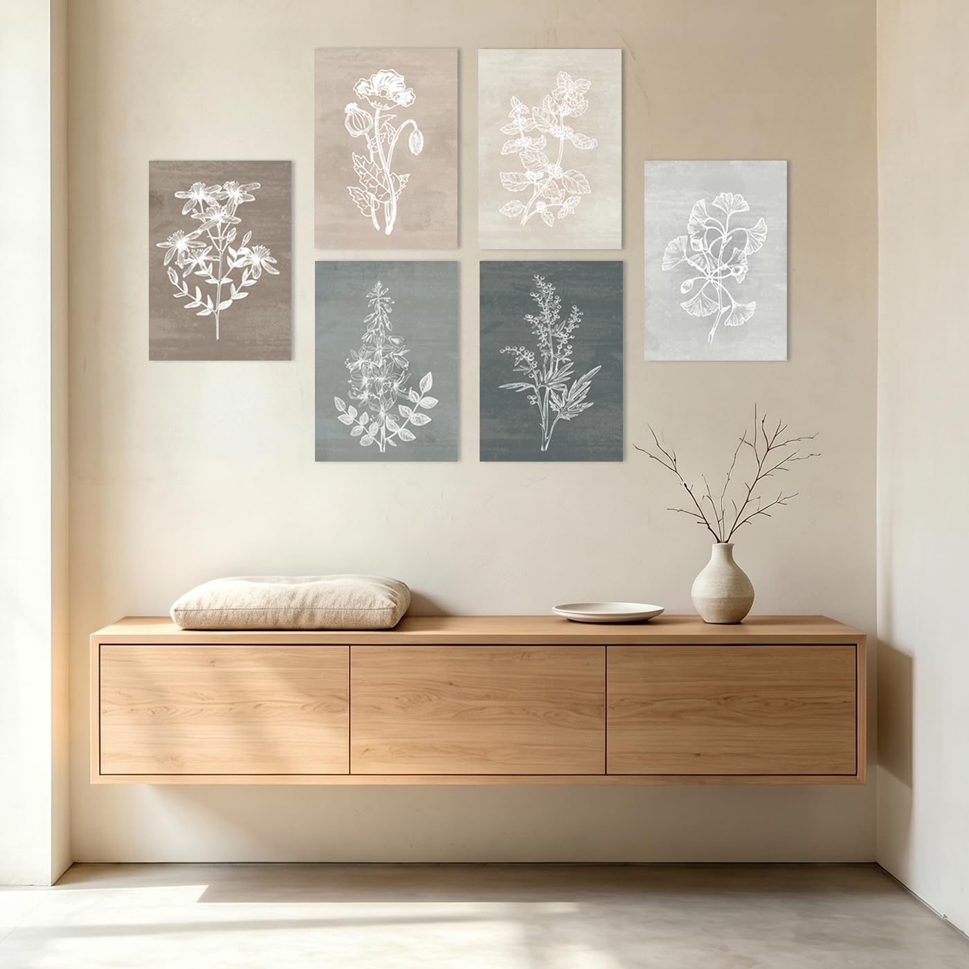 BINCUE toile en situation salon, apporte calme et style rustique