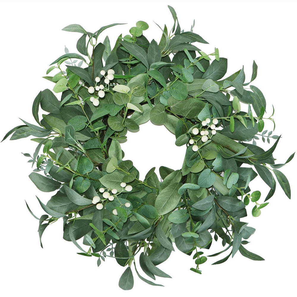 BINFEN couronne eucalyptus face porte apportant accueil chaleureux