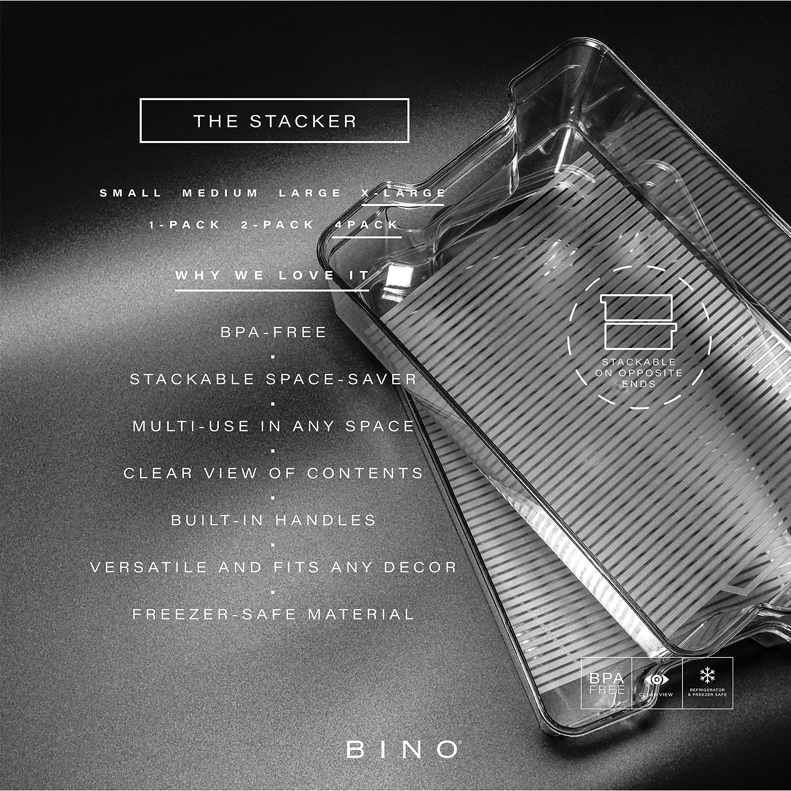 BINO gros plan sur la poignée ergonomique facilitant la préhension