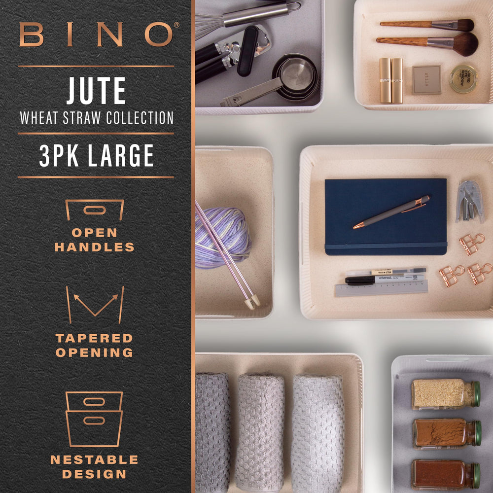 BINO gros plan tressage plastique imitant jute pour finition chic