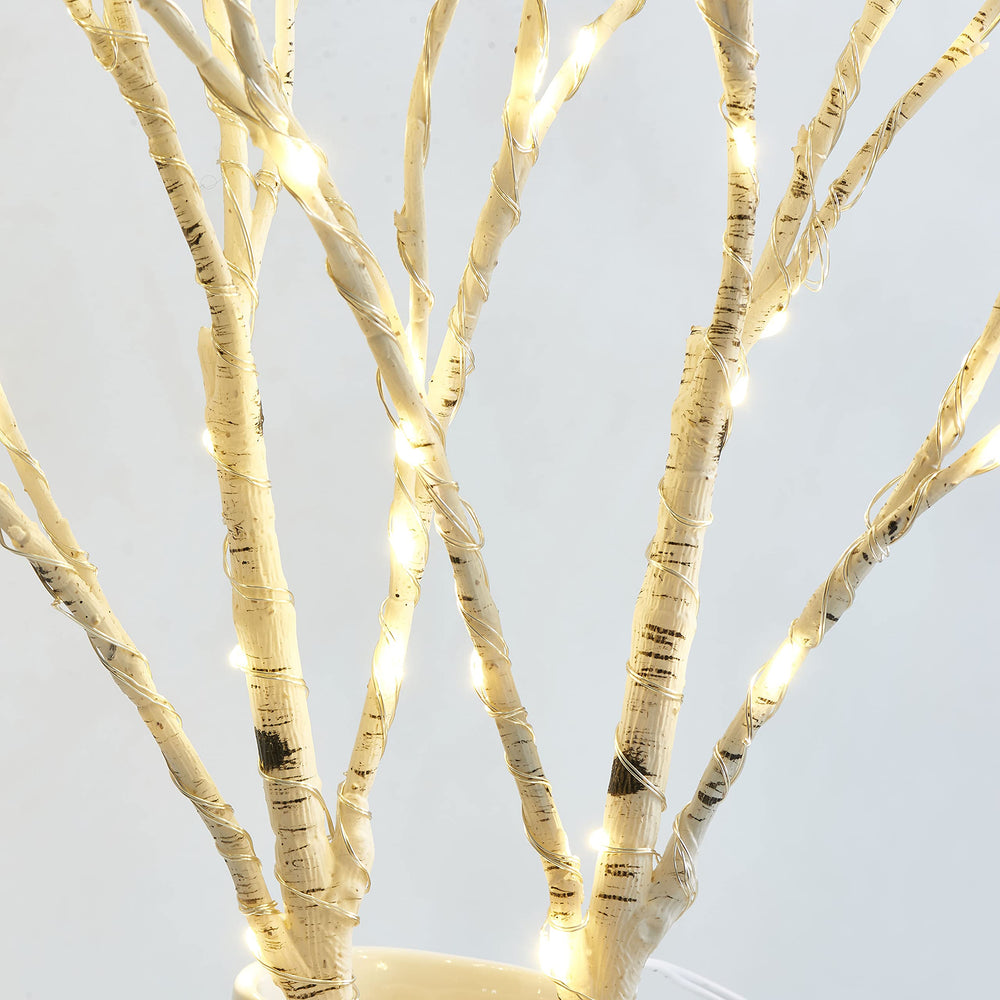 Birchlitland micro-LEDs chaudes illuminant les brindilles pour confort visuel