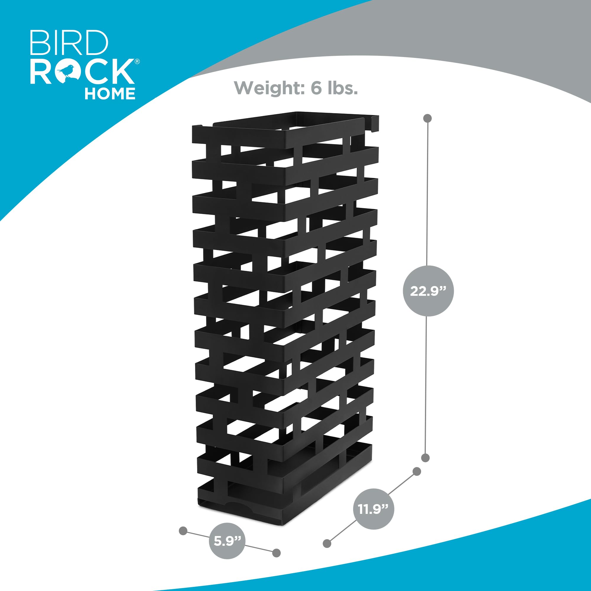 BIRDROCK HOME bac amovible retiré, vidange facilitée et entretien simple