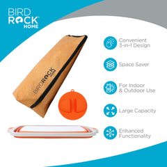BIRDROCK HOME caddy fermé avec couvercle pour transport sûr