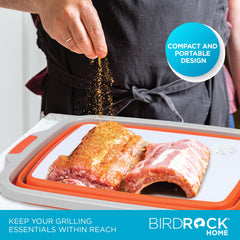 BIRDROCK HOME caddy replié à plat pour rangement facile