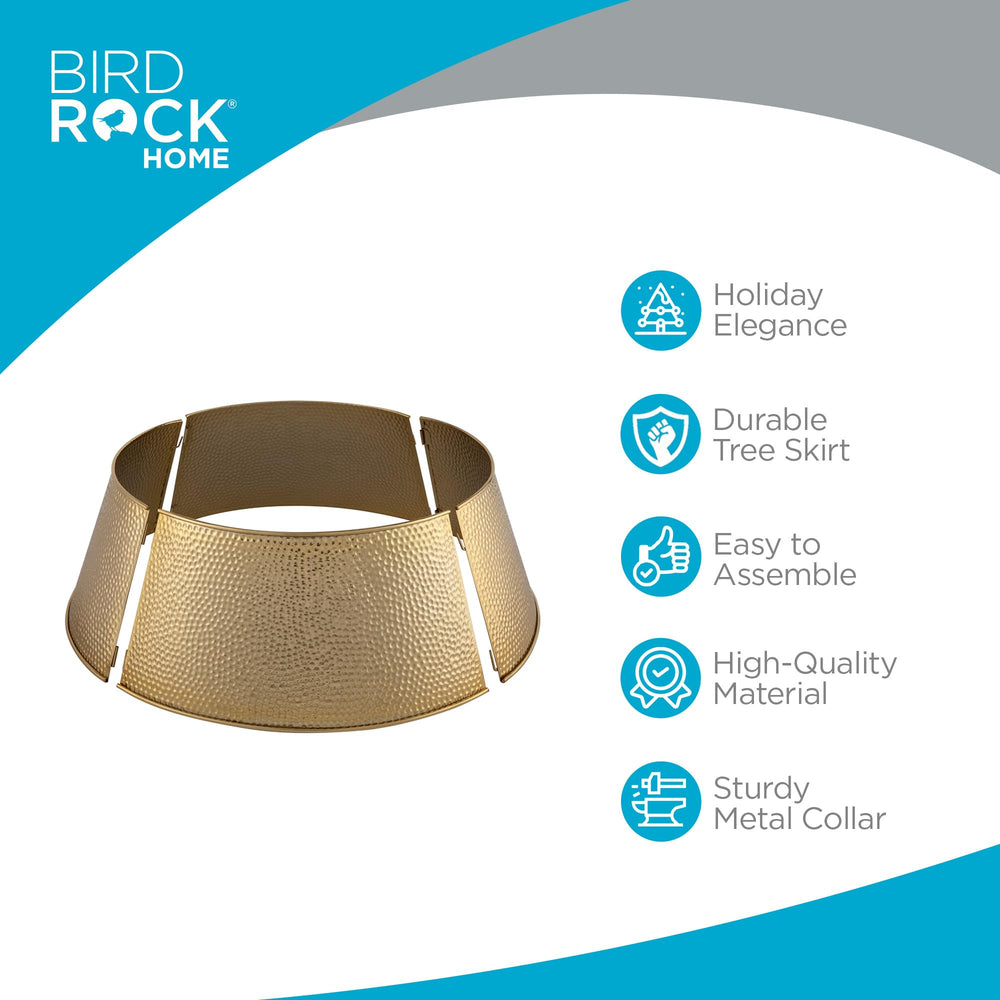 BIRDROCK HOME gros plan finition martelée dorée apportant un rendu sophistiqué