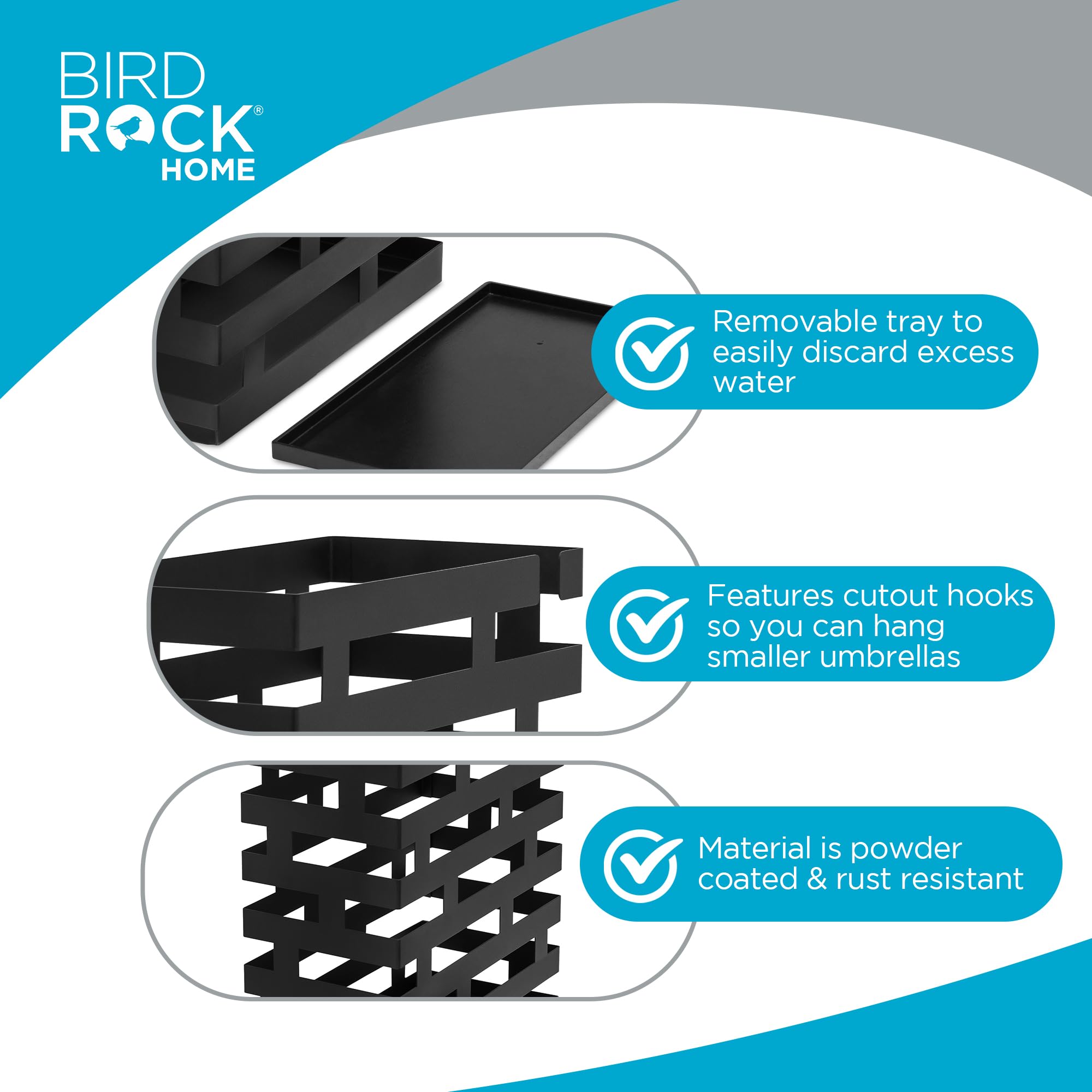 BIRDROCK HOME vue de profil étroit, économie d'espace pour petits couloirs