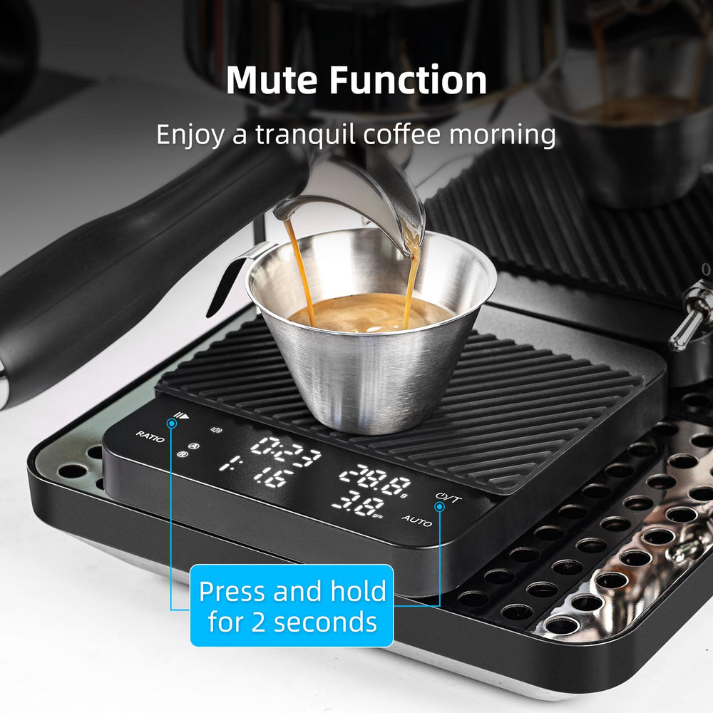 BITAMOM en usage lors d'un versement pour-over, contrôle du débit pour extraction maîtrisée