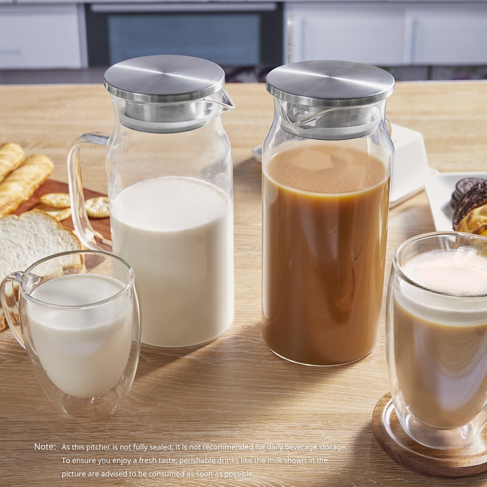 Bivvclaz échelle taille avec verre montrant contenance 1,2 L