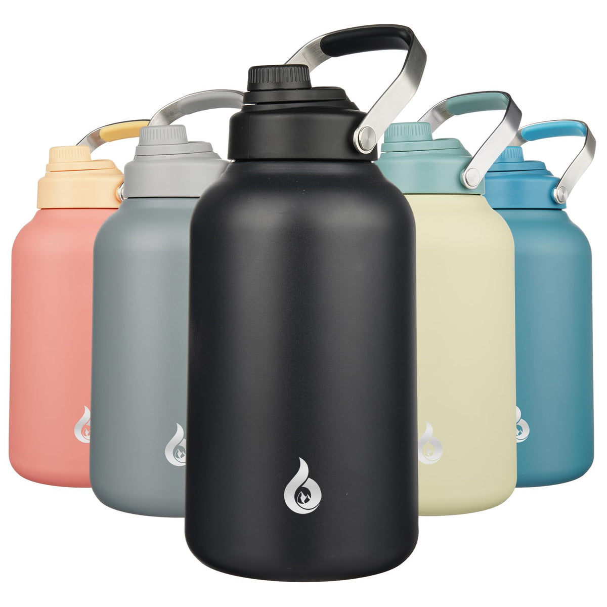 BJPKPK gourde 128oz face avant montrant capacité et design durable