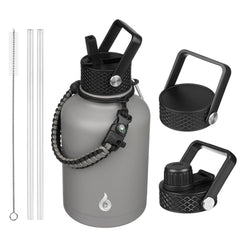 Bouteille BJPKPK 50oz vue de face montrant la capacité et le design pratique