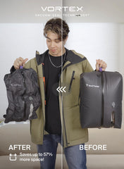 BlackVoyage pompe manuelle incluse facilitant compression