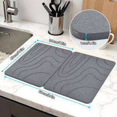Blaithom tapis en usage près de l'évier absorbant eau instantanément