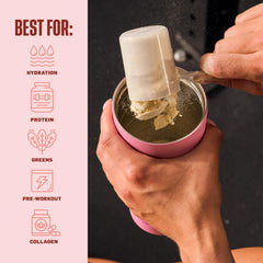 BlenderBottle détail bouchon fileté, fermeture étanche anti-fuite