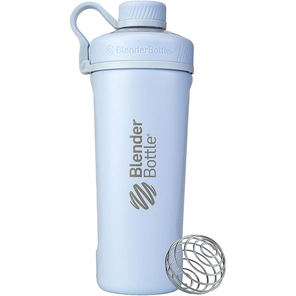 BlenderBottle Radian vue avant matte arctic blue montrant le design élégant et isolation