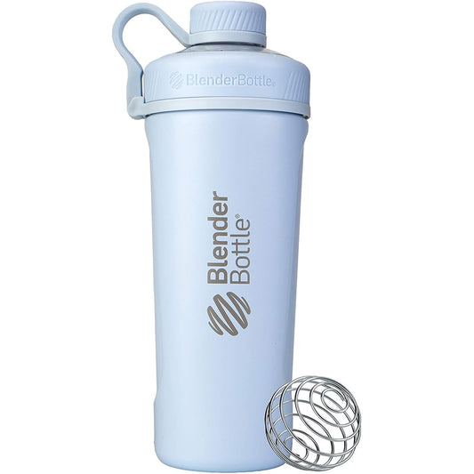 BlenderBottle Radian vue avant matte arctic blue montrant le design élégant et isolation