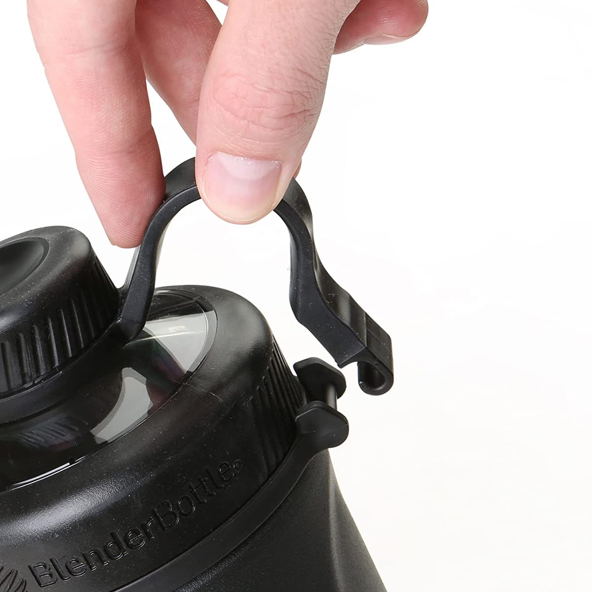 BlenderBottle Radian comparaison d'échelle et ouverture large pour glaçons et cuillères