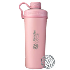 BlenderBottle Radian face avant montrant design rose et isolation