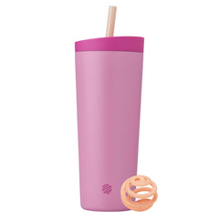 BlenderBottle vue avant du tumbler Rose Petal, design pratique et élégant
