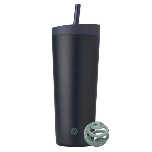 BlenderBottle Tumbler face avant montrant le design Midnight et portabilité